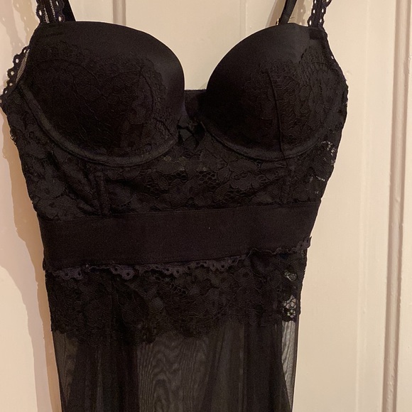 Victoria's Secret Other - Victoria’s Secret Black Teddie with Garter Hooks